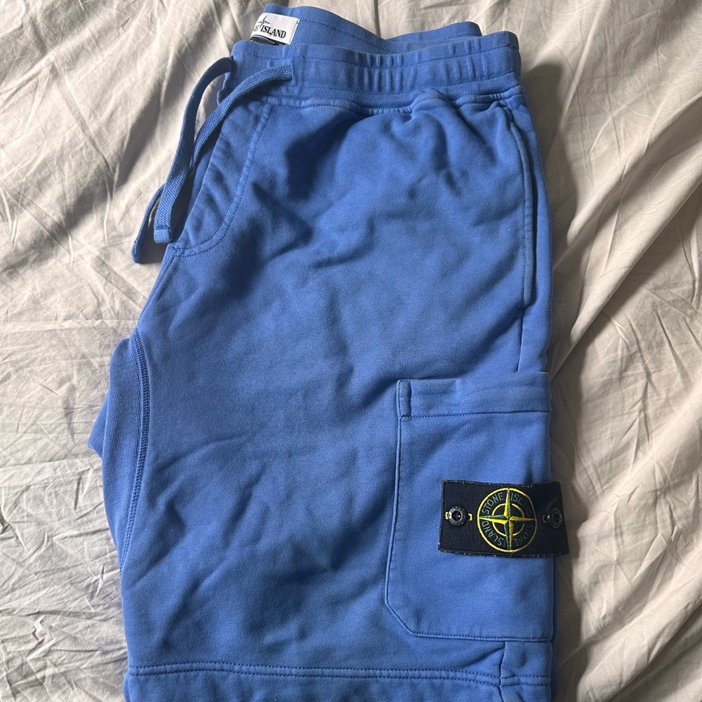 Stone Island Blue Men Shorts